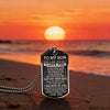 To My Son I Love You Pendant Necklace Stainless Steel Dog Tag Letter Chain Birthday Graduation Gift Jewelry Men Inspiration Kids - Image 4