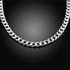 Men's 10 mm Curb Chain Necklace in Silver Tone - Image 6