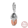 Silver Charms Beads Winter Snowflake Snowman Igloo Penguin Pendant Fit Bracelet Charms Women Jewelry Gift - Image 14