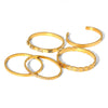 Minimalist Highlight Gold Plated Geometric Bangles Glossy Stainless Steel Bangle For Women Gifts - Image 5