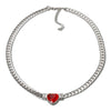 Love Heart Zircon Necklace Bracelet Dubai Cuban Chain Jewelry Set For Women Stainless Steel Gold Color Plated - Image 16