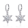 Sparkling Christmas Tree Snowflake Crystal Dangle Earrings for Women Dainty Holiday Rhinestone Earrings Party Jewelry Gifts - Image 4