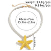 IngeSight.Z Exaggerated Big Starfish Pendant Necklace Women Punk White Thick Rope Chain Choker Necklace Party Jewelry Gift - Image 4