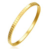 Stainless Steel Bamboo Cuff Bracelets Bangles for Woman Gold Color Wedding Female Jewelry Gifts - Image 29
