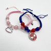 Spider Kitty Charm Bracelets Rope Heart Magnetic Matching Bracelets for Couples Crystal Beaded Bracelet Halloween Jewelry - Image 1