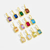 Silver 12 Birthstone CZ Clips Charm Beads Pendant For Necklace And Bracelet Women Jewelry - Image 3