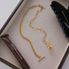 Unique Gold Color Plated Stainless Steel Knot OT Buckle Necklace Stackable Chain Necklace Women's Jewelry - Image 5