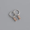 Silver Hoop Earrings Clip Golden Bowtie Ribbon Small Cute For Women Girl Gift Jewelry - Image 15
