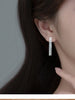 Modian Solid 925 Sterling Silver Long Tassel Summer New Design Dangle Earrings Simple Drop Ears For Women Jewelry Gifts