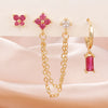 3PCS Stainless Steel 12 Constellation Birthstone Earrings Set for Woman Cartilage Piercing Earrings Jewelry - Image 13