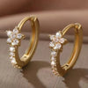 1Pair Crystal Heart Tragus Hoop Earring For Women Girls Huggie Earring For Cartilage Helix Piercing Jewelry Lobe Hoops - Image 5