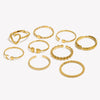 Stainless Steel Dot Diamond Fried Dough Twists Love Open Ring Heart Series Ring Small Round Cake Opening Ring - Image 3