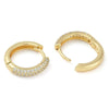 Triple Pave Hoop Earrings in One Pair or Three Pair Sets - Image 19