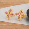 Korea Flower Shape Pave Shiny Crystal Zircon Stud Earrings For Women Female OL Style Ear Jewelry Gift - Image 8