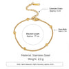 5Pcs Stackable Bracelets Women Stainless Steel Gold Plated Box/Paperclip/Beaded Link Chain Bracelet Jewelry - Image 14