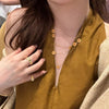 Vintage classic diamond studded daisy layered necklace single-layer collar chain party jewelry for women gifts - Image 6