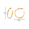Stainless Steel Twist Circle Women Earrings Click Mobius Hoop Hies Earring And Mother's Day Gift - Image 22
