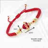 Red/Black Rope Braided Sacred Heart Shaped Crystal Cross Bracelet Classic for Men Women Lucky Religious Jewelry Party Gift - Image 5