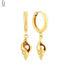 Silver Needle Vintage Shell Pendant Hoop Earrings Women's Pearl Conch Gold Earrings Jewelry Gifts - Image 24