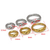 10Pcs Stainless Steel Double Hole Linking Circle Sophisticated Craft Ring Connector Rings with Two Holes for Jewelry Accessories - Image 2