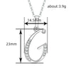 26 English Letter Zircon Pendant Necklace Temperament Personality Necklaces Jewelry Gift - Image 49