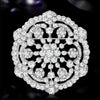 Christmas Rhinestone Snowflake Brooch for Women Pearl Ice Crystal Pins Event Party Year Gifts Decoration Clothes Accessories - Image 1
