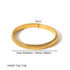 304L Stainless Steel Elastic Bracelet Women Gold Plated Charm Punk Wide Chunky Metal Spiral Bangle - Image 10