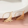 Two Tone Color Whale Shark Fish Hoop Earrings For Women Lovely Chic Dangle Earrings Party Gift - Image 3