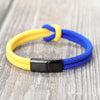 Bicolor Blue Yellow Ukraine Bracelet Men Women Stainless Steel Magnet Buckle Rope Braclet Boyfriend Gift Ukrainian Symbols - Image 7