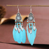 Bohemian Ethnic Feather Drop Earrings For Women Elegant Wood Beads Leaf Long Tassels Dangle Earring Girls Party Jewelry - Image 10