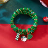 3Pcs/Set Colorful Beads Christmas Bracelet For Women Xmas Tree Snowman Santa Claus Snowflake Beaded Bracelet Year Jewelry - Image 6
