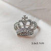Metal Alloy Zircon Crown Brooch Lapel Suit Shirt Collar Pins Rhinestones Royal Pearl Brooches for Women Accessories Jew - Image 4