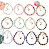 Multicolor Bead Bracelet with Square Spacer Details and Stone-Look Options - Image 36
