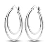 Silver Multi-layer Ear Ring Jewelry Versatile Hoop Earrings For Women Jewelry Birthday Party Gift - Image 18