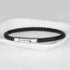 Sell Leather Bracelet for Men Stainless Steel Leather Bracelets Ladies Leather Braided Jewelry Charm Bangle - Image 6