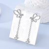 Butterfly Hoop Earrings with Colorful Cubic Zirconia - Image 52