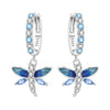 Silver Butterfly Fluttering Insect Earrings Jewelry Drop Earrings Jewelry Party Anniversary Gifts - Image 52