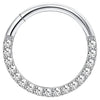 Clicker Hoop Body Jewelry with Slim Curved Profile in Gold-Tone or Silver-Tone - Image 10