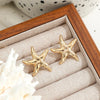 Punk Metal Starfish Stud Earrings for Women Gold Color Star Geometric Temperament Earrings Summer Jewelry Gift - Image 3
