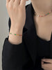 Design Colorful Zircon Chain Necklace Bracelet Jewelry Sets Korean Accessories Gift for Womens - Image 4