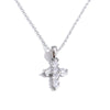Shiny Cnc Cubic Zirconia Cross Pendant Necklace Gift Gold Platinum Plated Delicate Collar Jewelry - Image 8