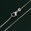 Silver Necklace Gold Plated, 1mm Box Foundation Chain Jewelry Engagement Gift for Women - Image 6