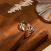 `316L Stainless Steel Olive Branch Open Ring for Women Gold Silver Color Adjustable Leaf Branch Finger Ring Minimalist J - Image 2