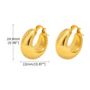 Stainless Steel Twist Circle Women Earrings Click Mobius Hoop Hies Earring And Mother's Day Gift - Image 17