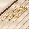 Stainless Steel Dot Diamond Fried Dough Twists Love Open Ring Heart Series Ring Small Round Cake Opening Ring - Image 4
