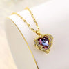 Heart Stainless Steel Zirconia Necklaces For Women Girls Love Gold Color Metal Necklace Party Birthday Daily Jewelry - Image 22