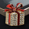 Crystal Christmas Rhinestone Brooches, Santa Reindeer Xmas Lapel Pins, Holiday Clothing Backpack Decor, Festive Jewelry Gifts - Image 22