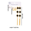 316L Stainless Steel 6 Pieces Imitation Pearls Flower Heart Star Tassels Earrings For Women French Jewelry - Image 19