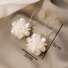 DIY Design Petal Ball Pearl Earrings For Women, Ornament For Travel Party Banquet Holiday Outfit - Image 2