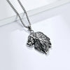 Male Men Animal Lion Pendant Necklace Stainless Steel Chain Black Silver Color Jewelry - Image 4